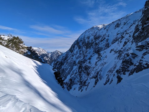Summit of Bärenkopf covered in snow