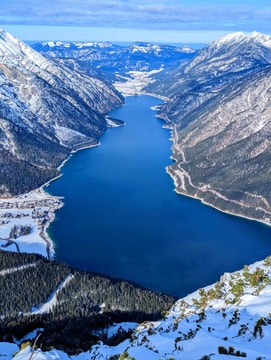 Achensee surrounded by mountains