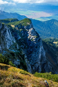 Almost vertical 400m high wall of Benediktenwand