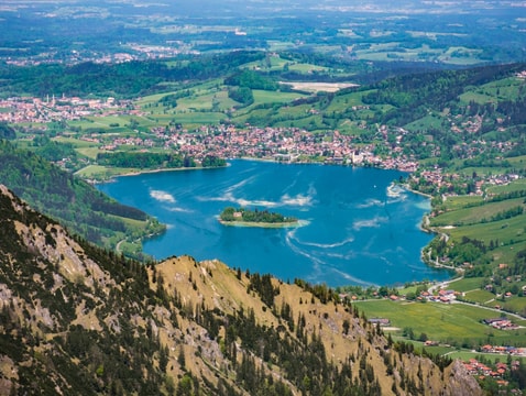 Schliersee from the summit of Brecherspitz
