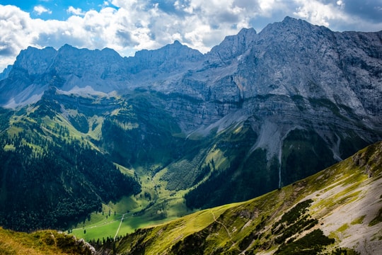 Eng valley below Karwendel mountains